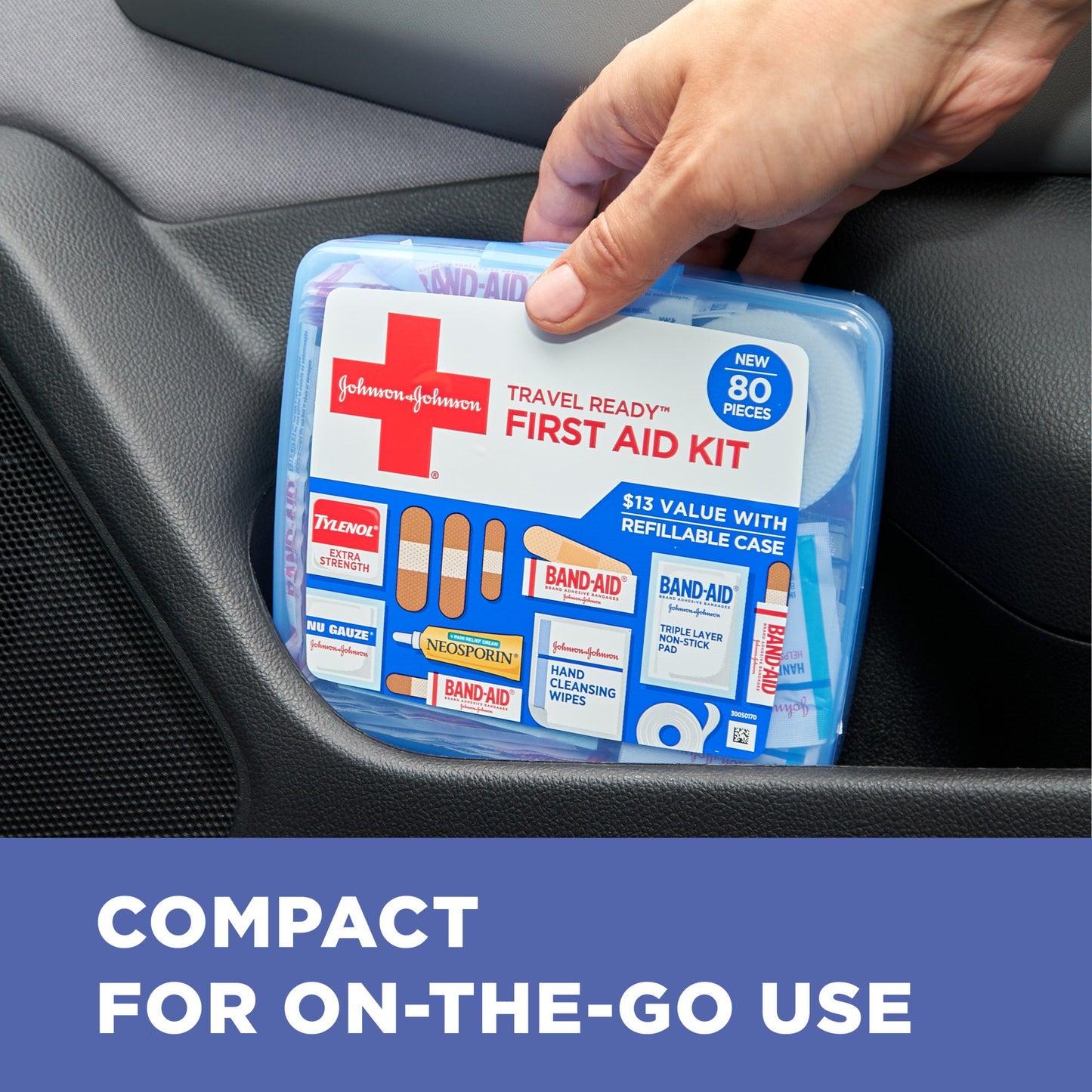 Band Aid Johnson & Johnson Travel Ready First Aid Kit