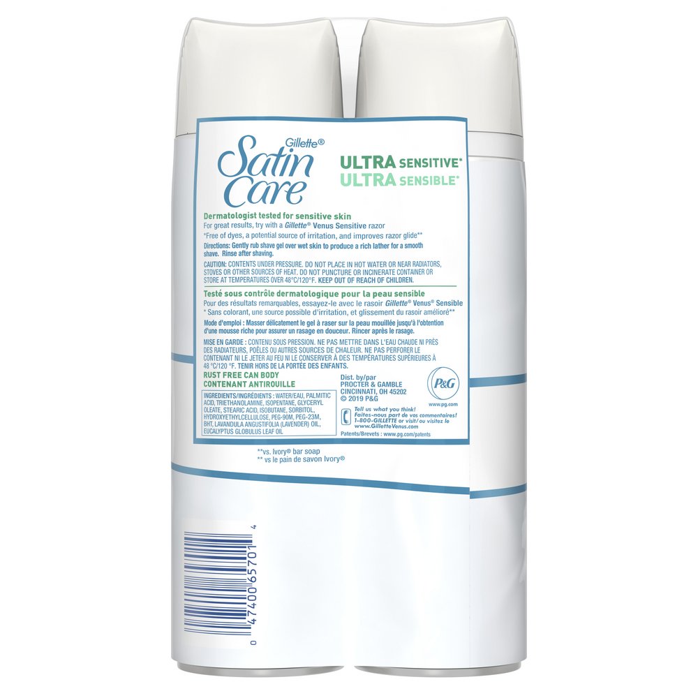 Gillette Satin Care Ultra Sensitive Shave Gel