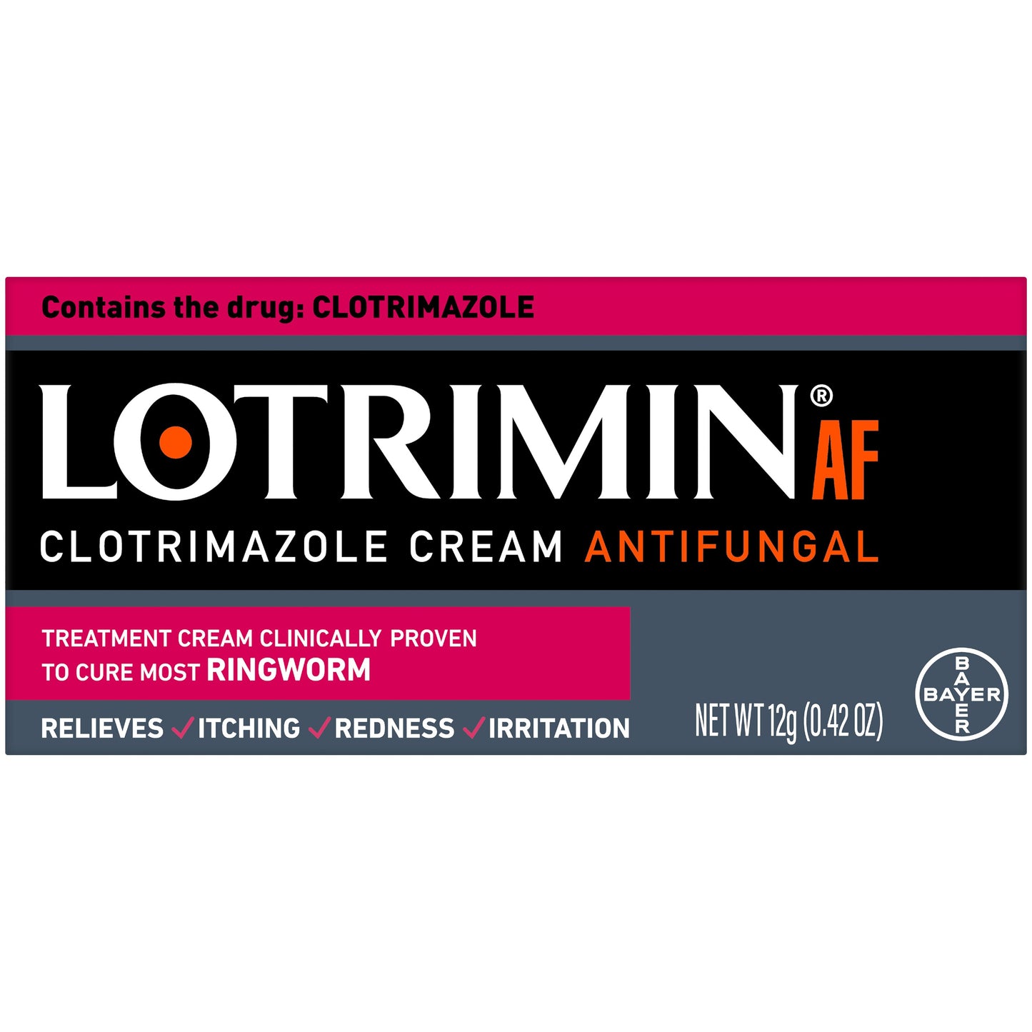 Lotrimin AF Antifungal Clotrimazole Ringworm Cream