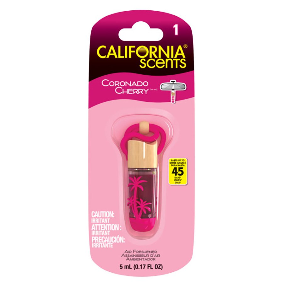 California Scents Hanging Vial Auto Air Freshener - Coronado Cherry