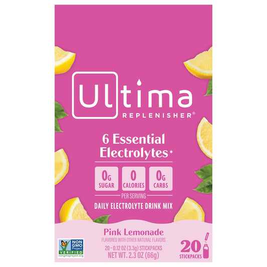 Ultima Replenisher Electrolyte Drink Mix Packs - Pink Lemonade