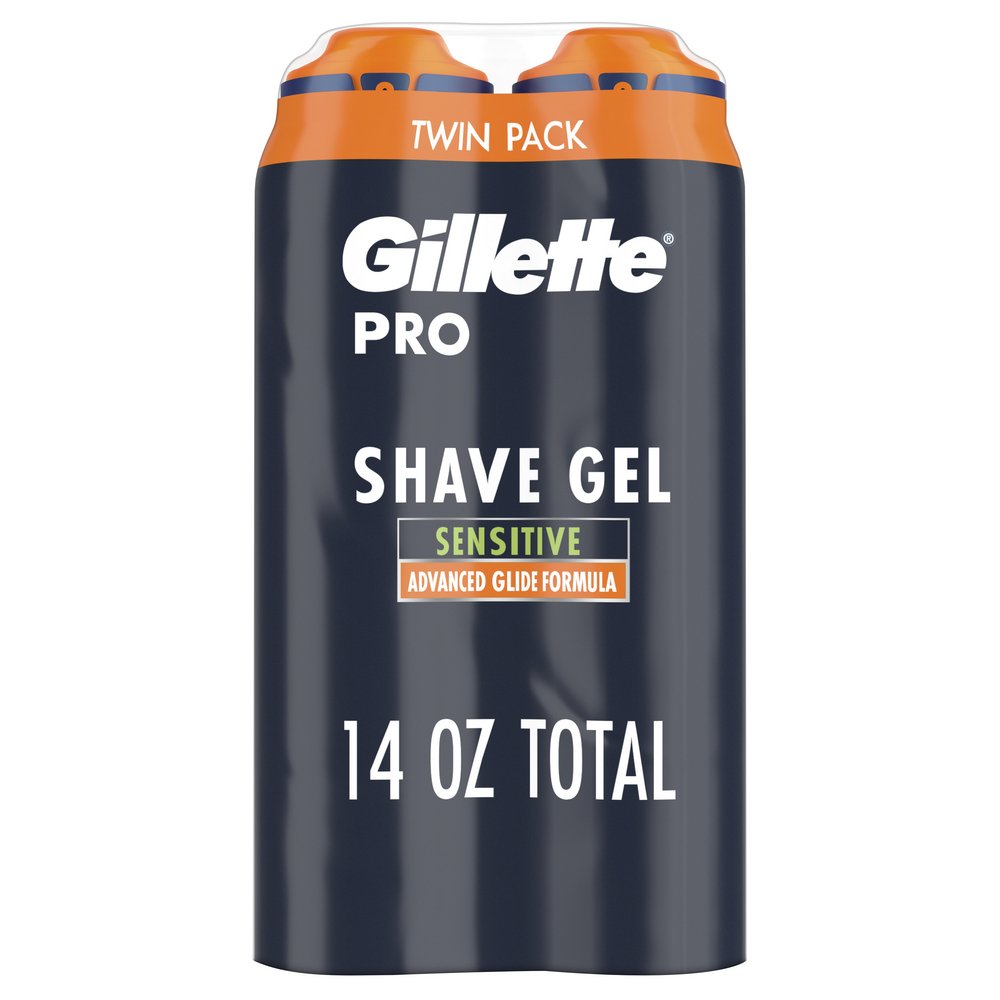 Gillette PRO Shaving Gel for Men Twin Pack