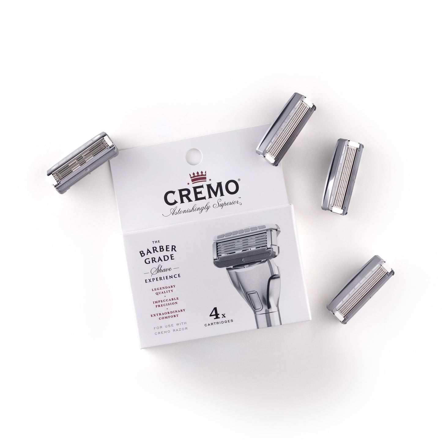 Cremo Barber Grade Durable Steel Razor Blade Refills