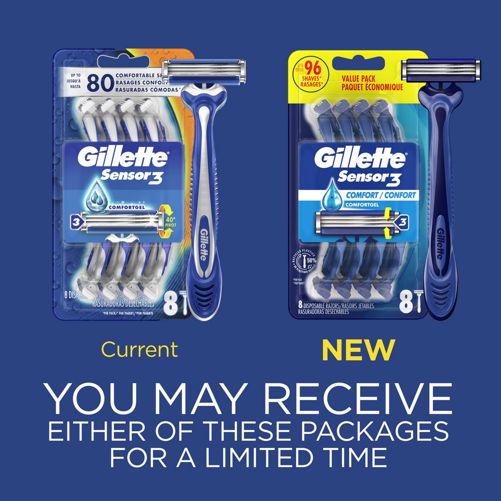 Gillette Sensor3 Men's Disposable Razors