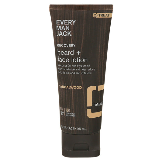 Every Man Jack Recovery Beard + Face Lotion Sandalwood