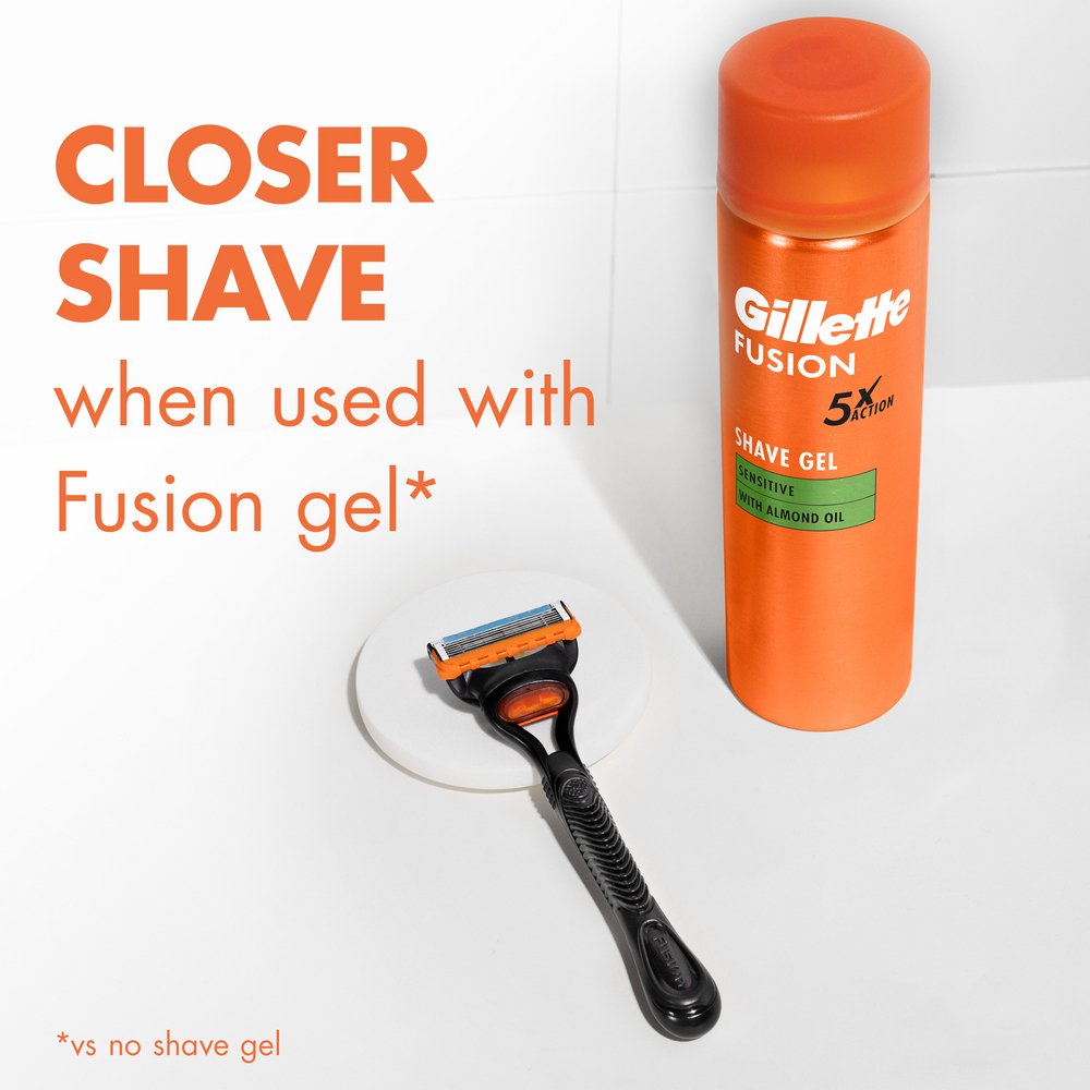 Gillette Fusion5 Men’s Razor Handle + 5 Blade Refills