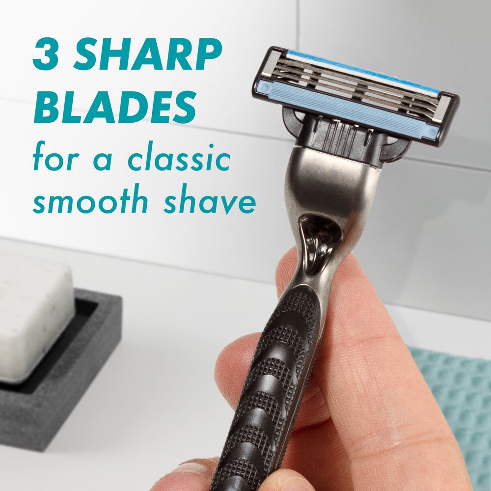Gillette Mach3 Razor for Men, 1 Razor Handle + 6 Blade Refills