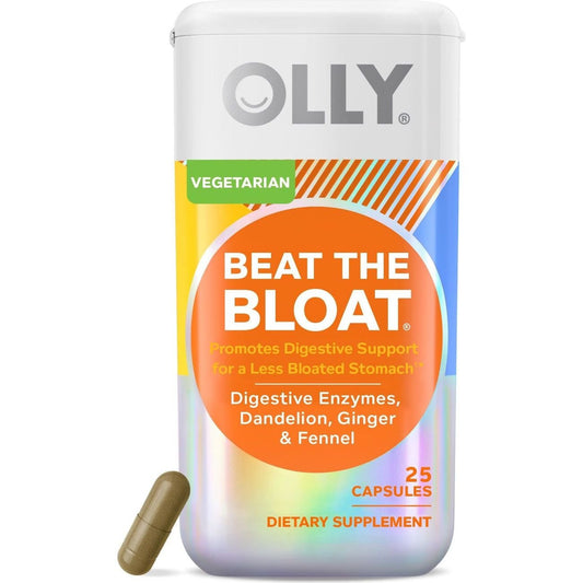 OLLY Beat The Bloat Digestive Enzyme with Ginger Capsules