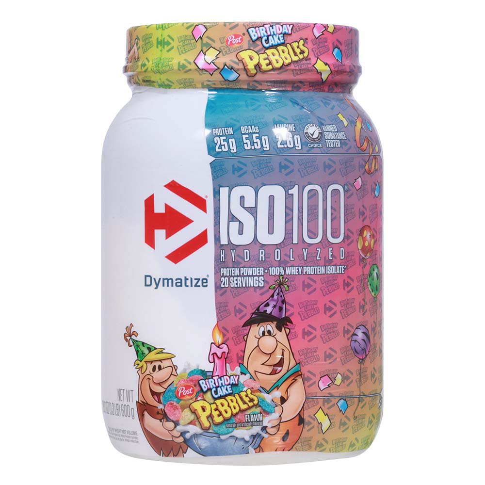Dymatize ISO100 Hydrolyzed Whey 25g Protein Powder - Birthday Cake Pebbles