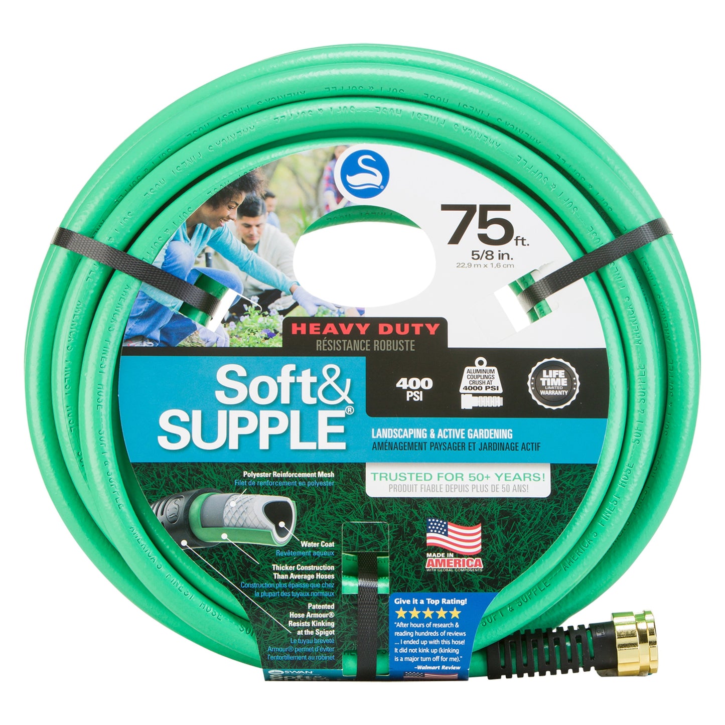 Swan Soft&SUPPLE Flexible Heavy Duty Garden Hose