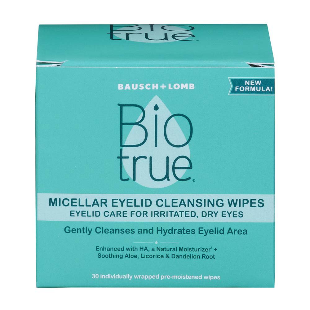 Bausch & Lomb Biotrue Micellar Eyelid Cleansing Wipes