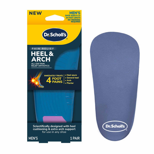 Dr. Scholl's Pain Relief Heel & Arch Insoles - Men's 8-12