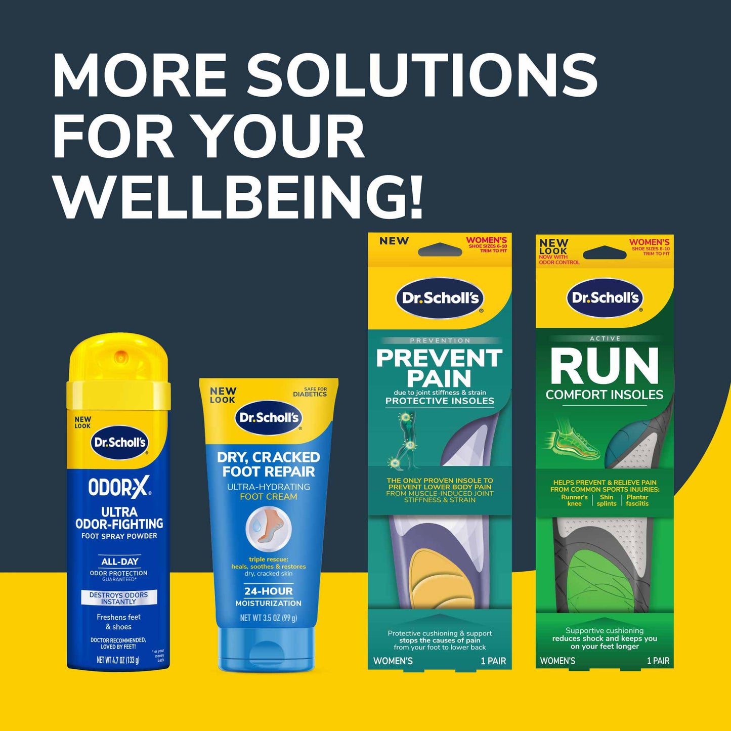 Dr. Scholl's Pain Relief Heel & Arch Women's 6-10 Insoles