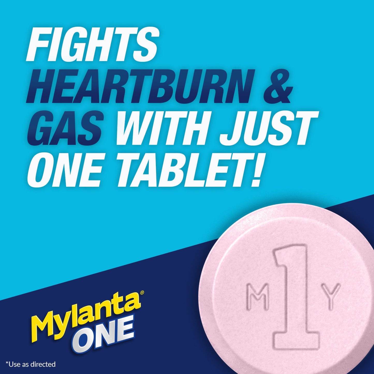 Mylanta One Antacid & Anti-Gas Chewable Tablets - Berry Ginger