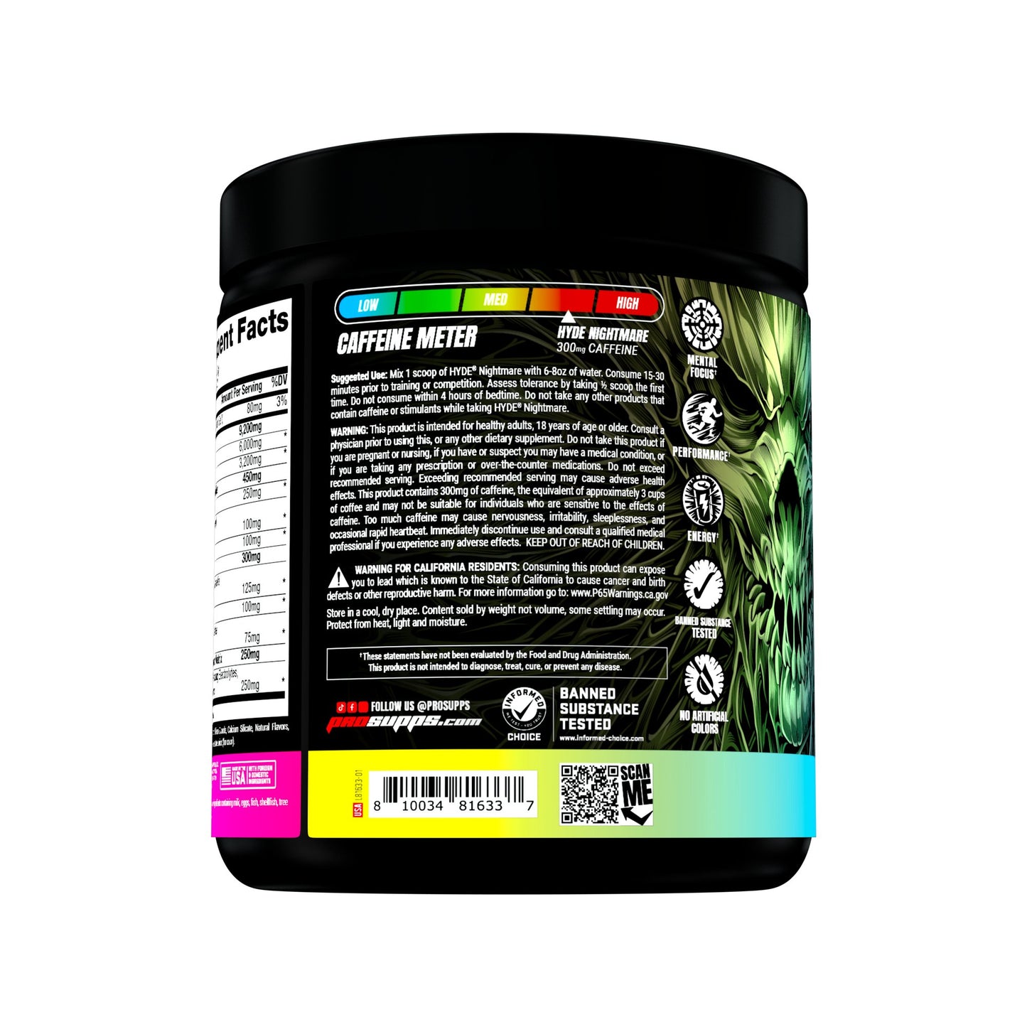 ProSupps Hyde Nightmare Pre-Workout - Jawbreaker