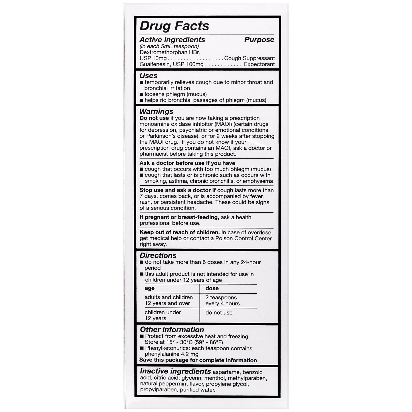Safetussin DM Cough + Chest Congestion