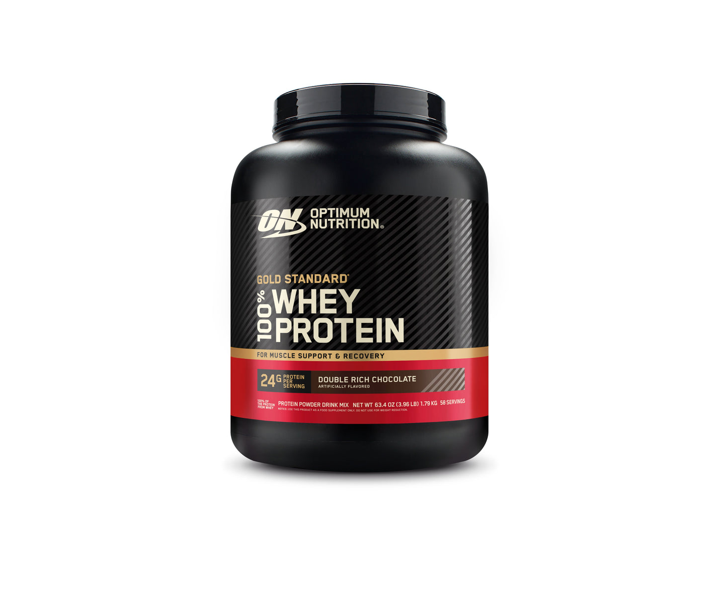 Optimum Nutrition Gold Standard 100% Whey 24g Protein Powder - Double Rich Chocolate