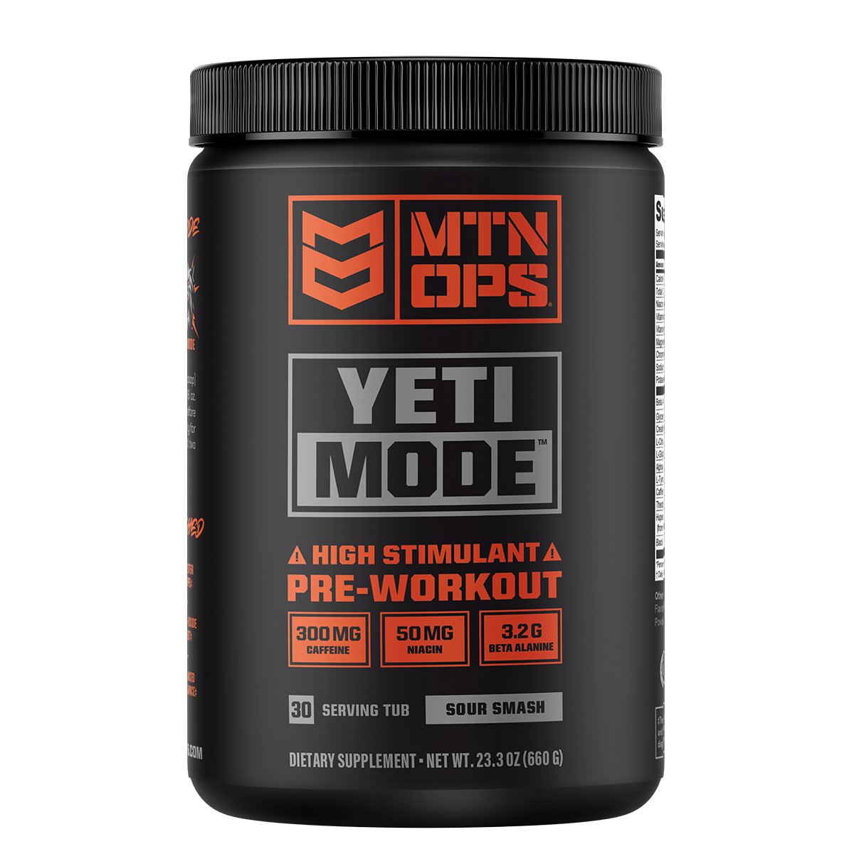 MTN OPS Yeti Mode Pre-Workout - Sour Smash