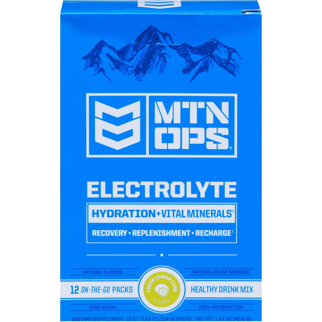 MTN OPS Electrolyte Drink Mix On-The-Go Packs - Fresh Lemon Lime