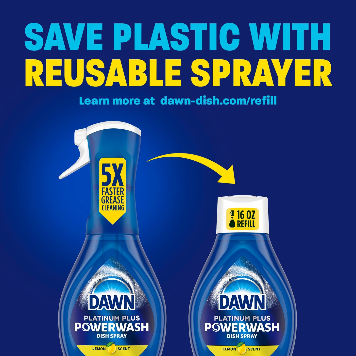 Dawn Powerwash Spray Dish Soap - Lemon Scent