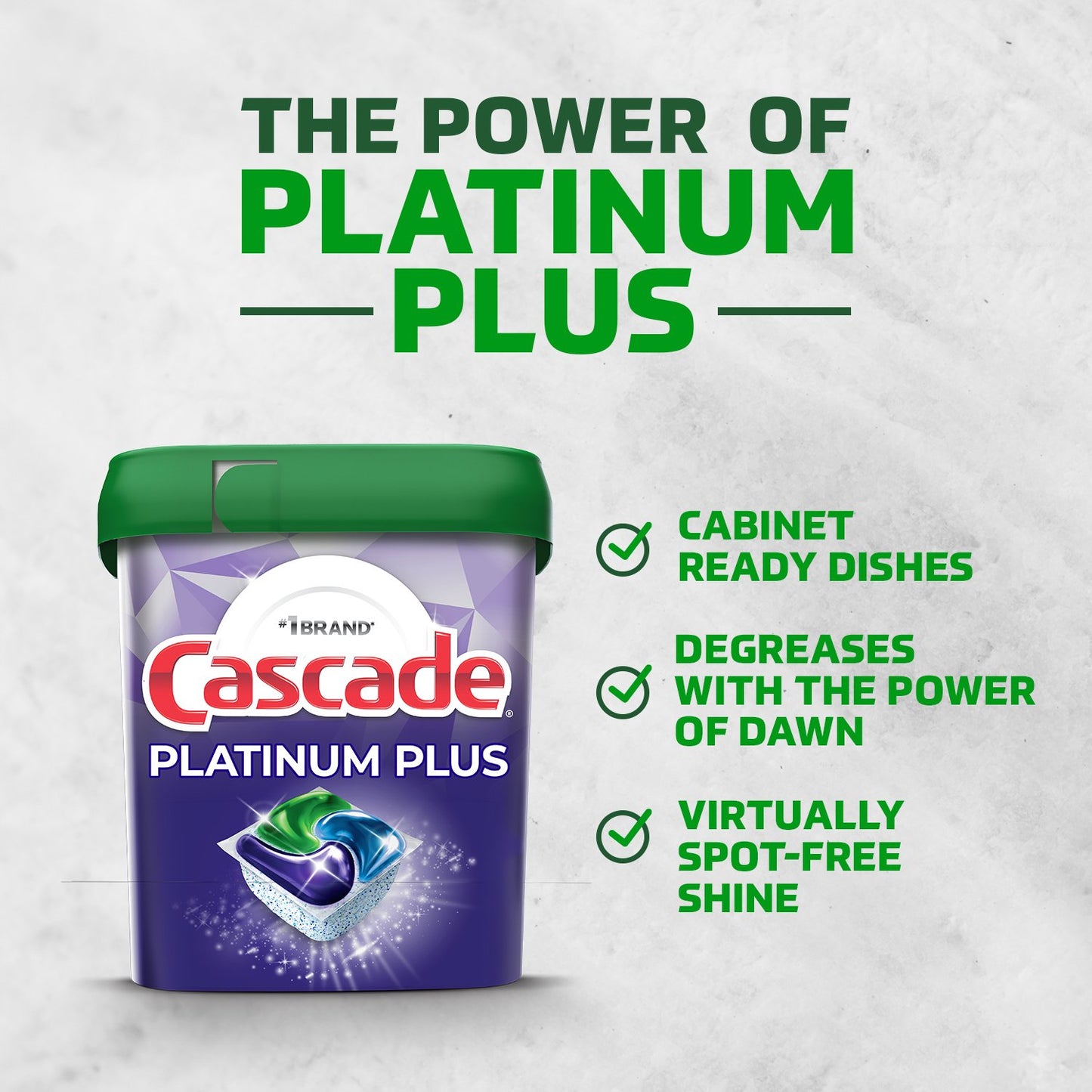 Cascade Platinum Plus Dishwasher Pods, Fresh Scent