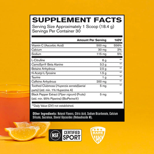 Bare Performance Nutrition Flight Pre-Workout - Pink Lemonade