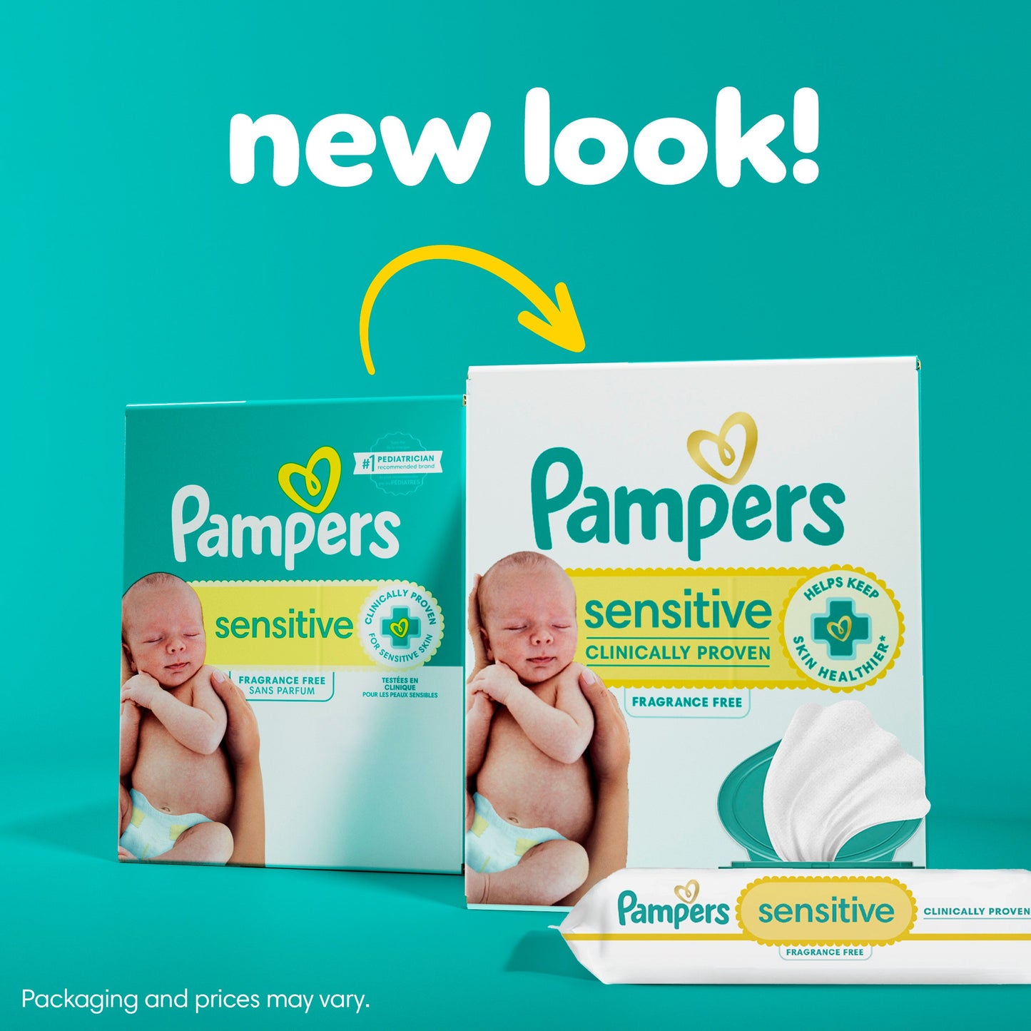 Pampers Sensitive Skin Baby Wipes Refills 7 pk