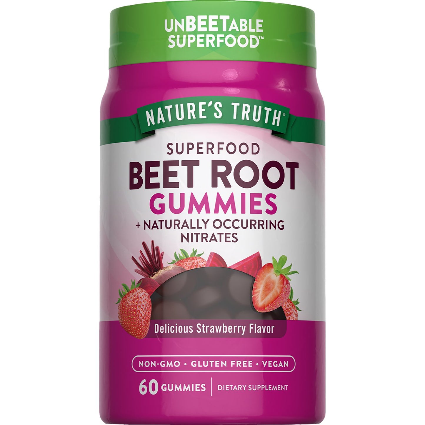 Nature's Truth Beet Root Gummies - Strawberry Flavor