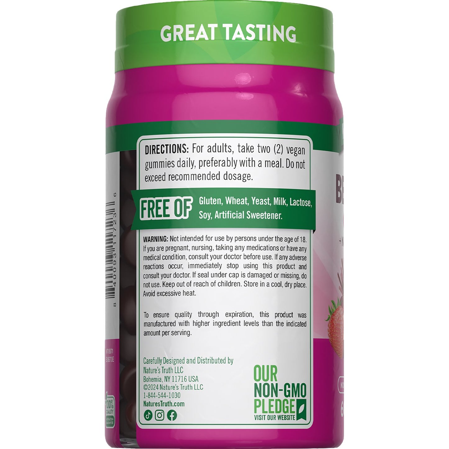 Nature's Truth Beet Root Gummies - Strawberry Flavor