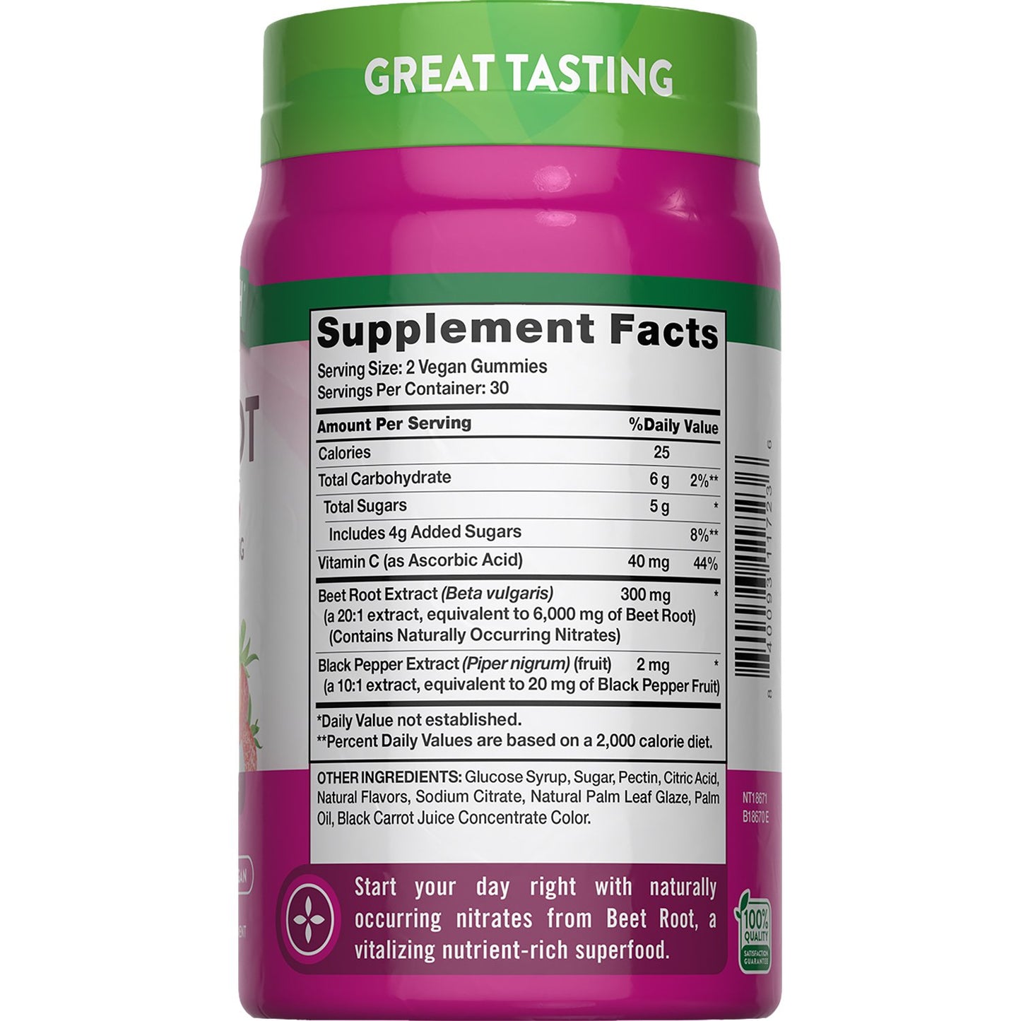 Nature's Truth Beet Root Gummies - Strawberry Flavor