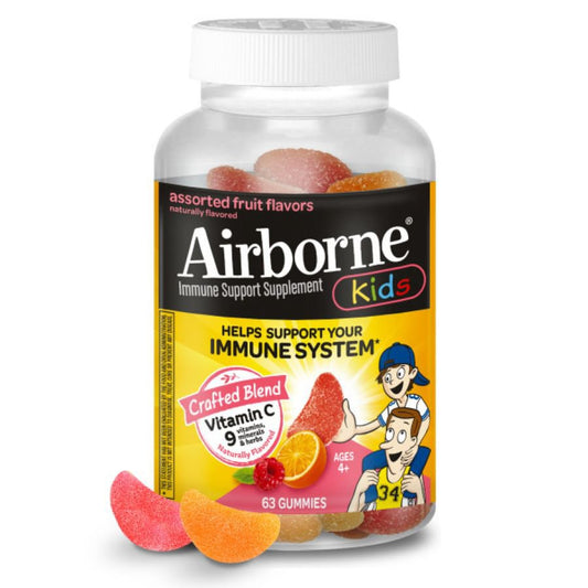 Airborne Kids Assorted Fruit Flavored Gummies