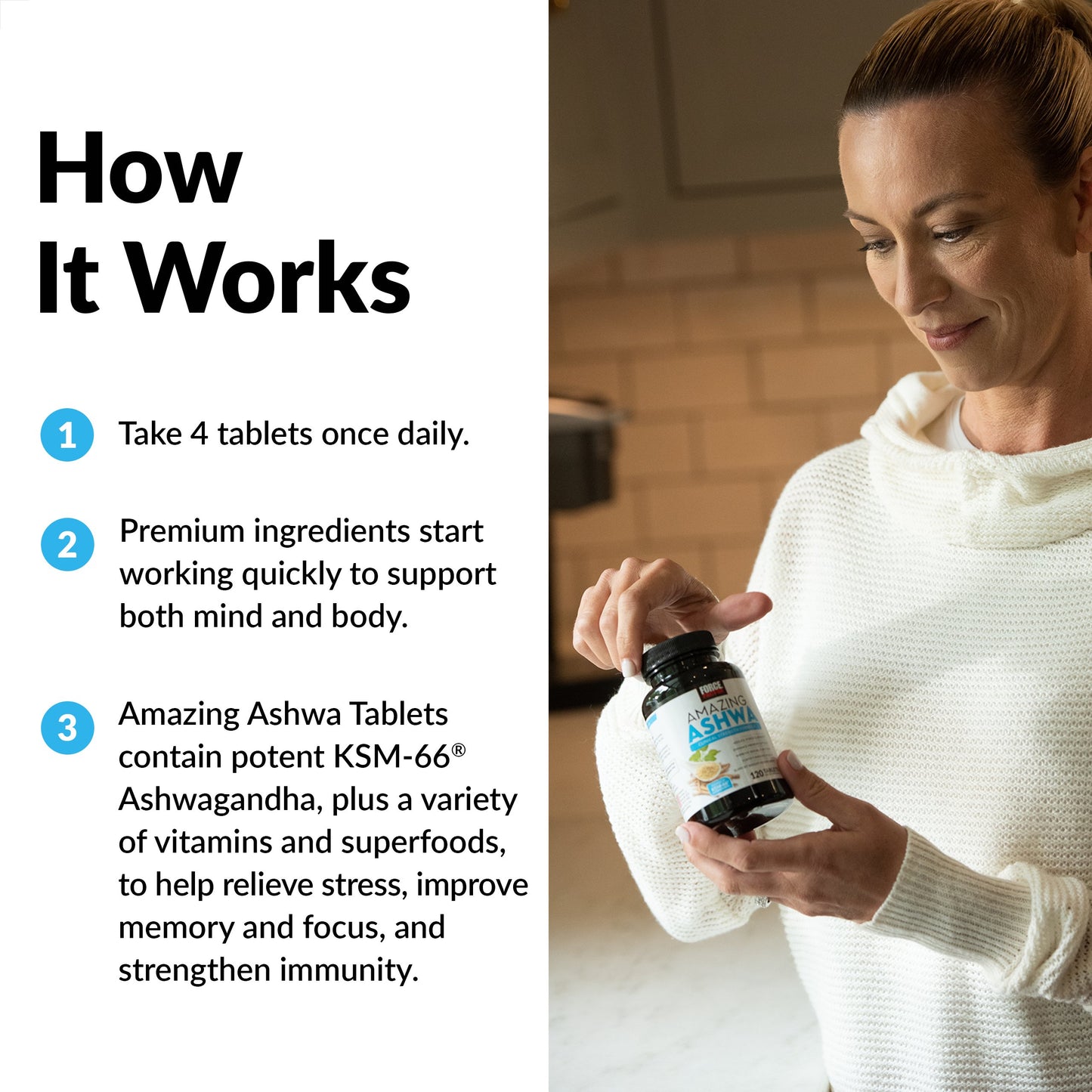 Force Factor Amazing Ashwa Tablets