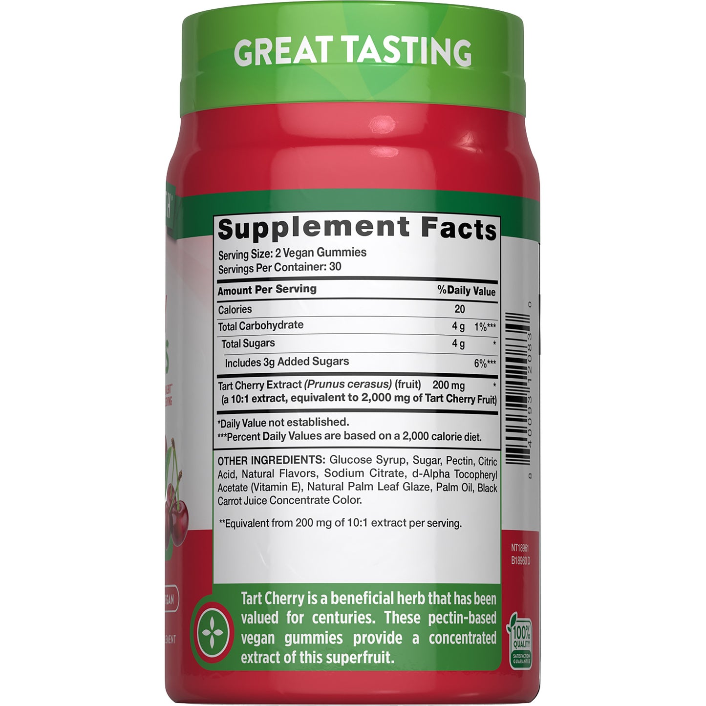 Nature's Truth Tart Cherry Gummies - 2,000 mg