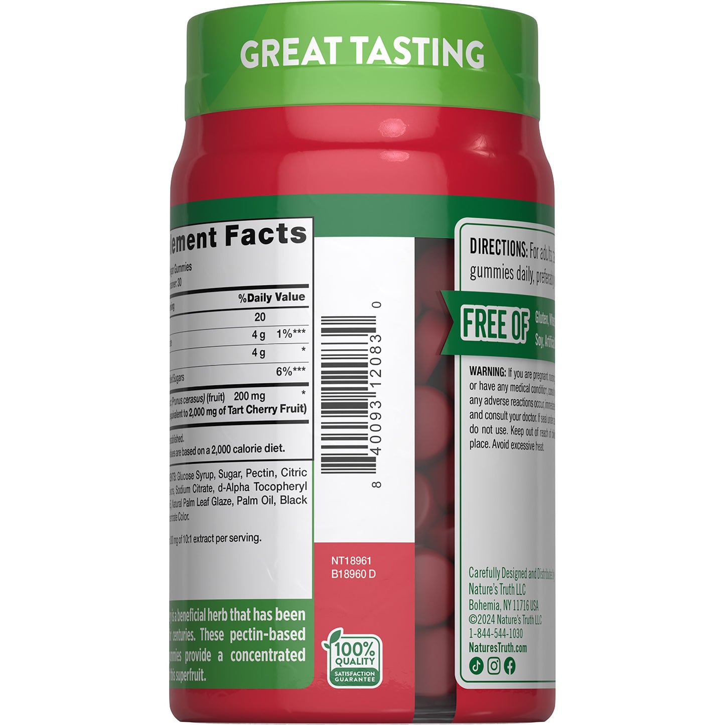 Nature's Truth Tart Cherry Gummies - 2,000 mg