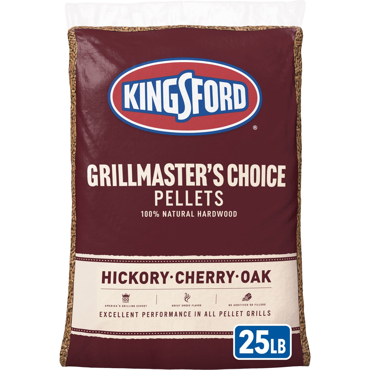 Kingsford 100% Natural Hardwood Grillmaster's Choice Wood Pellets - Hickory, Cherry and Oak