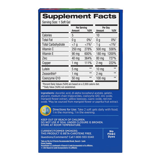 PreserVision AREDS2 + CoQ10 Softgels