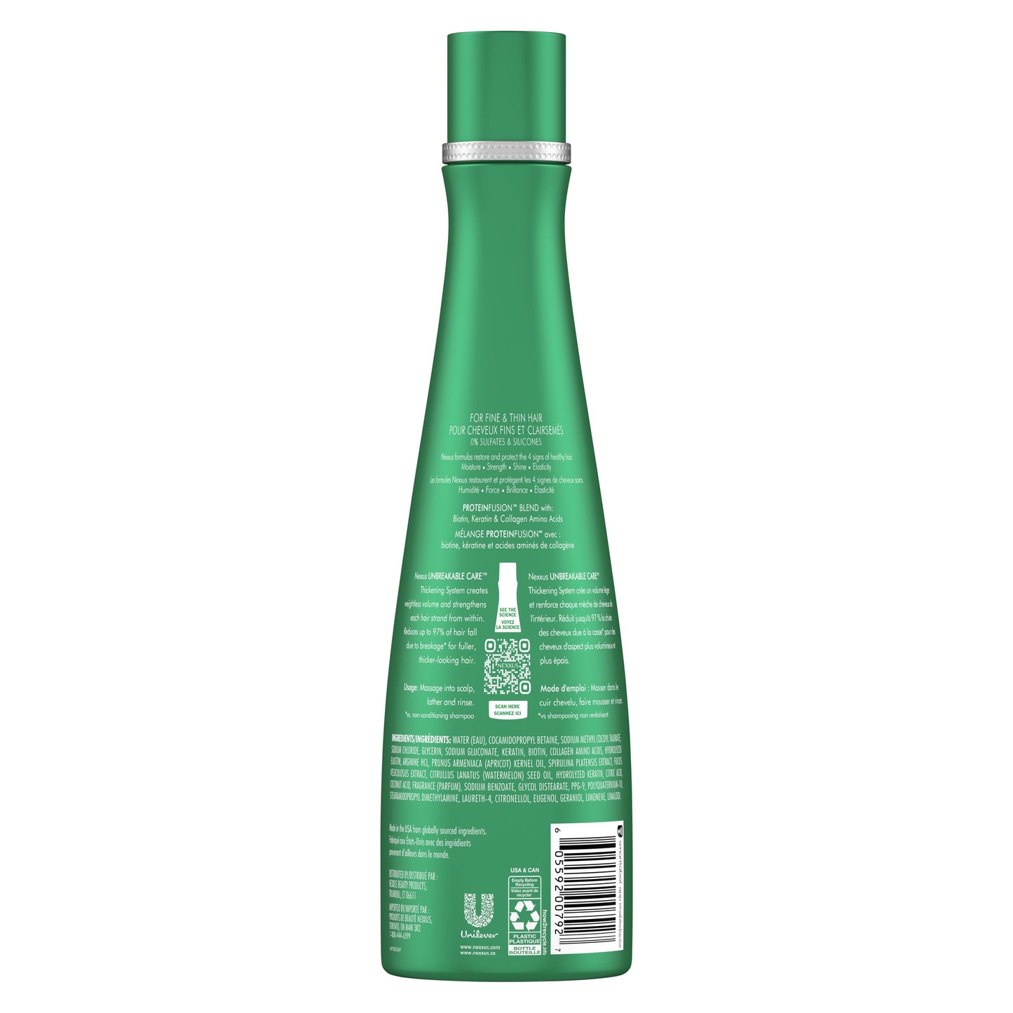 Nexxus Unbreakable Care Anti-breakage Shampoo with Keratin, Collagen, Biotin