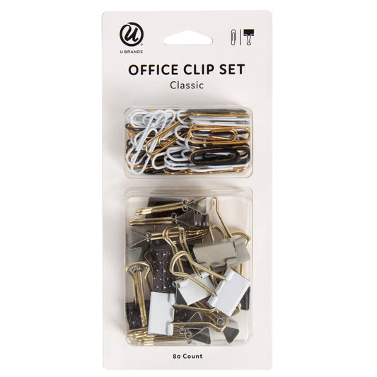 U Brands Office Clip Set - Classic