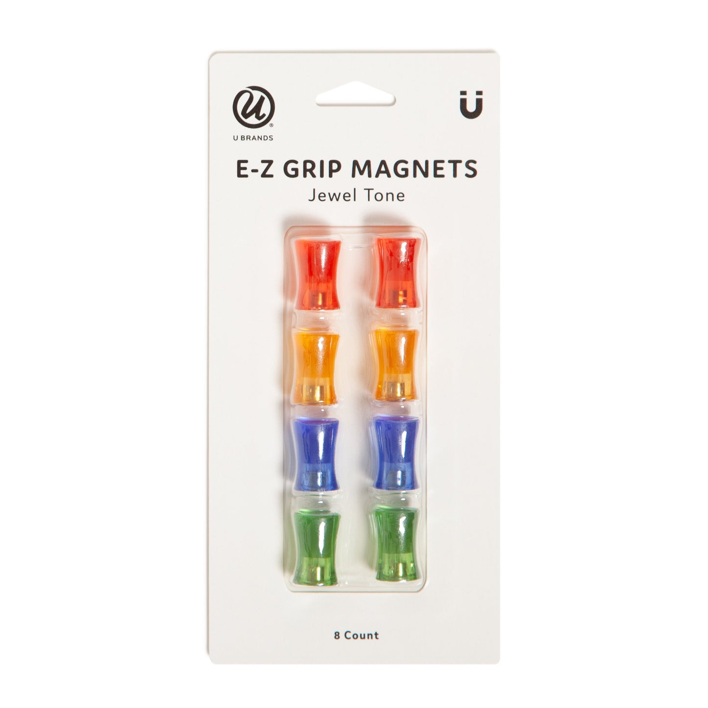 U Brands E-Z Grip Magnets - Jewel Tone