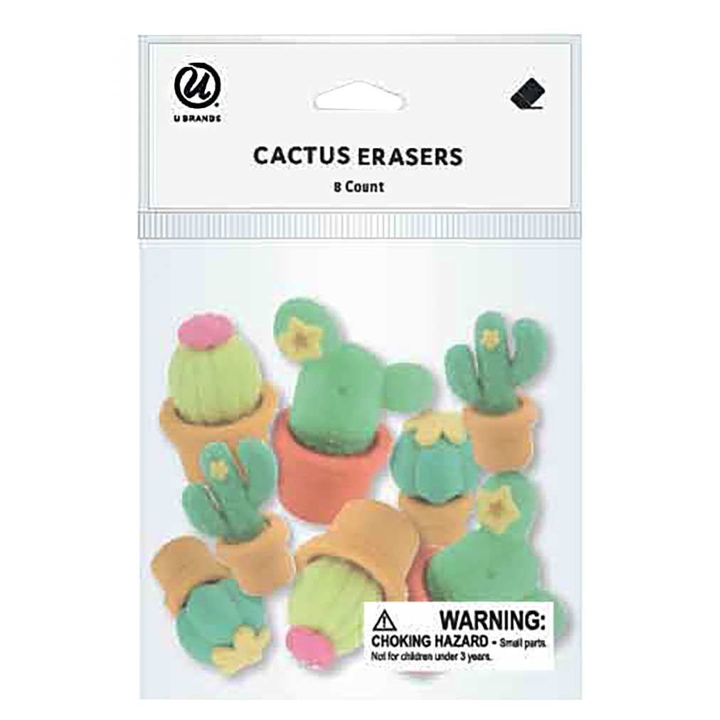 U Brands Cactus Erasers