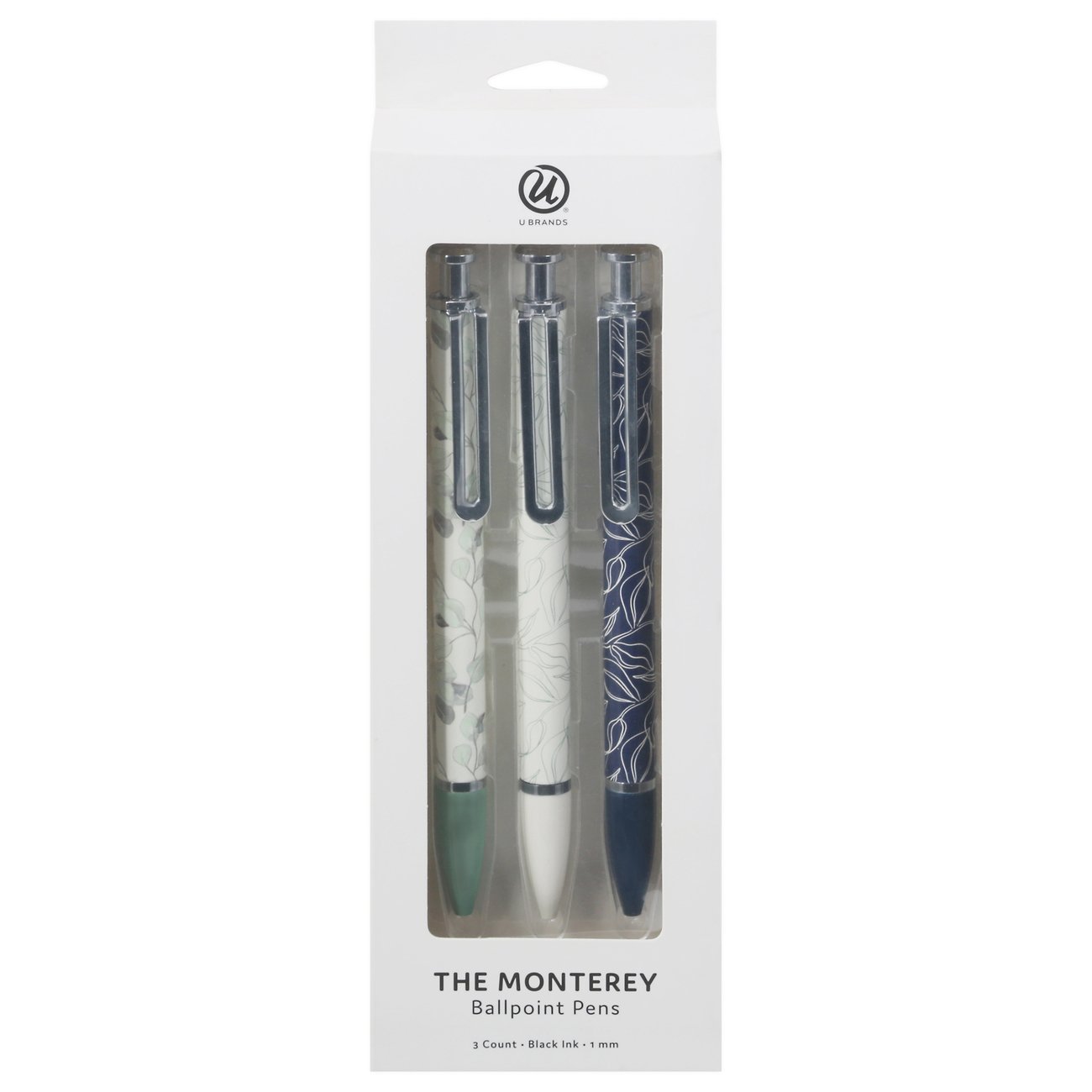 U Brands The Monterey 1.0mm Arid Ivey Ballpoint Pens - Black Ink
