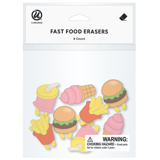 U Brands Fast Food Erasers