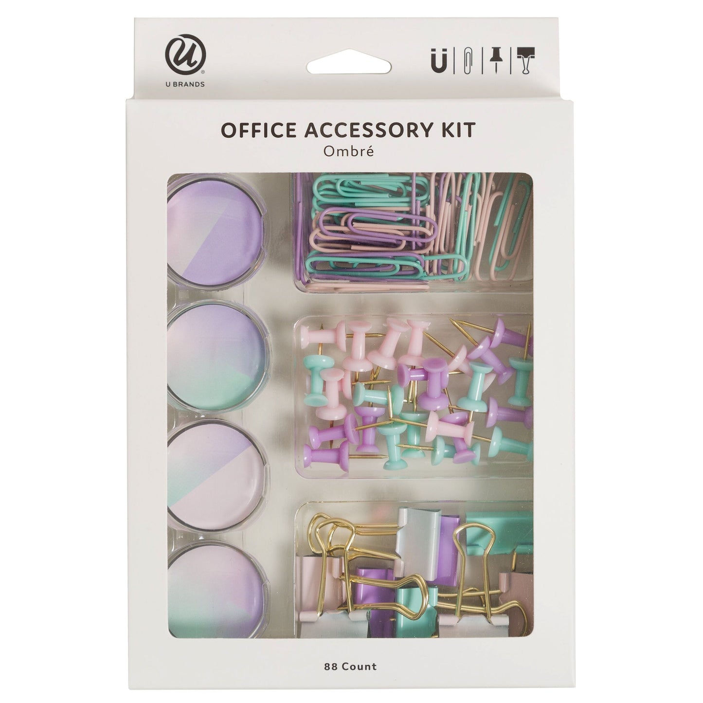 U Brands Office Accessory Kit - Ombre