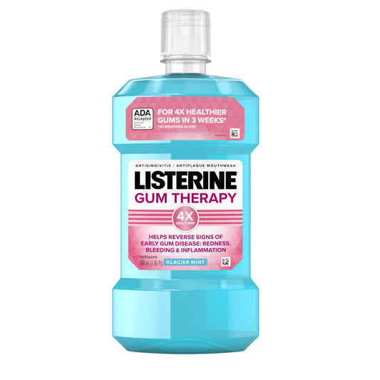 Listerine Gum Therapy Antiplaque & Gingivitis Antiseptic Mouthwash - Glacier Mint