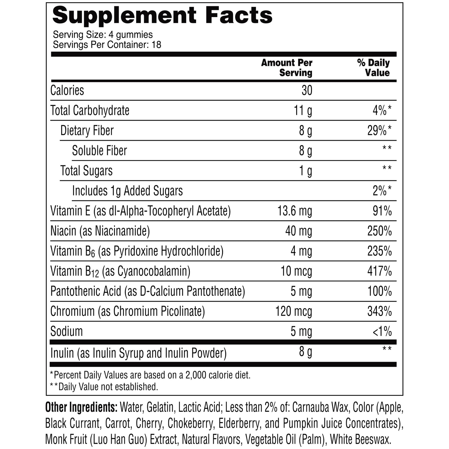 MiraFIBER 8g Fiber Digestive Health Support Gummies
