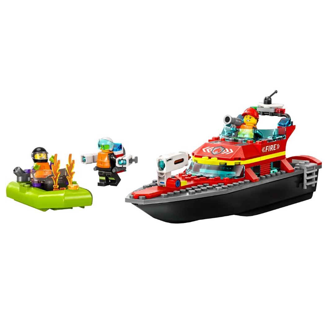 LEGO City Fire Rescue Boat Set