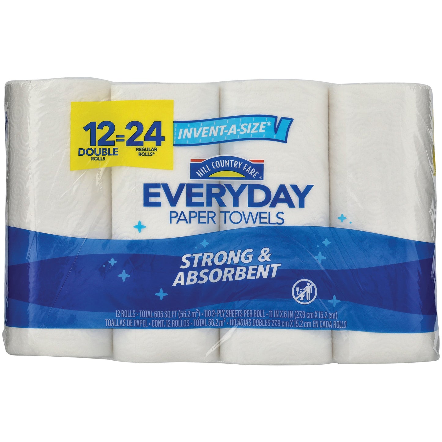 Hill Country Fare Invent-A-Size Paper Towels