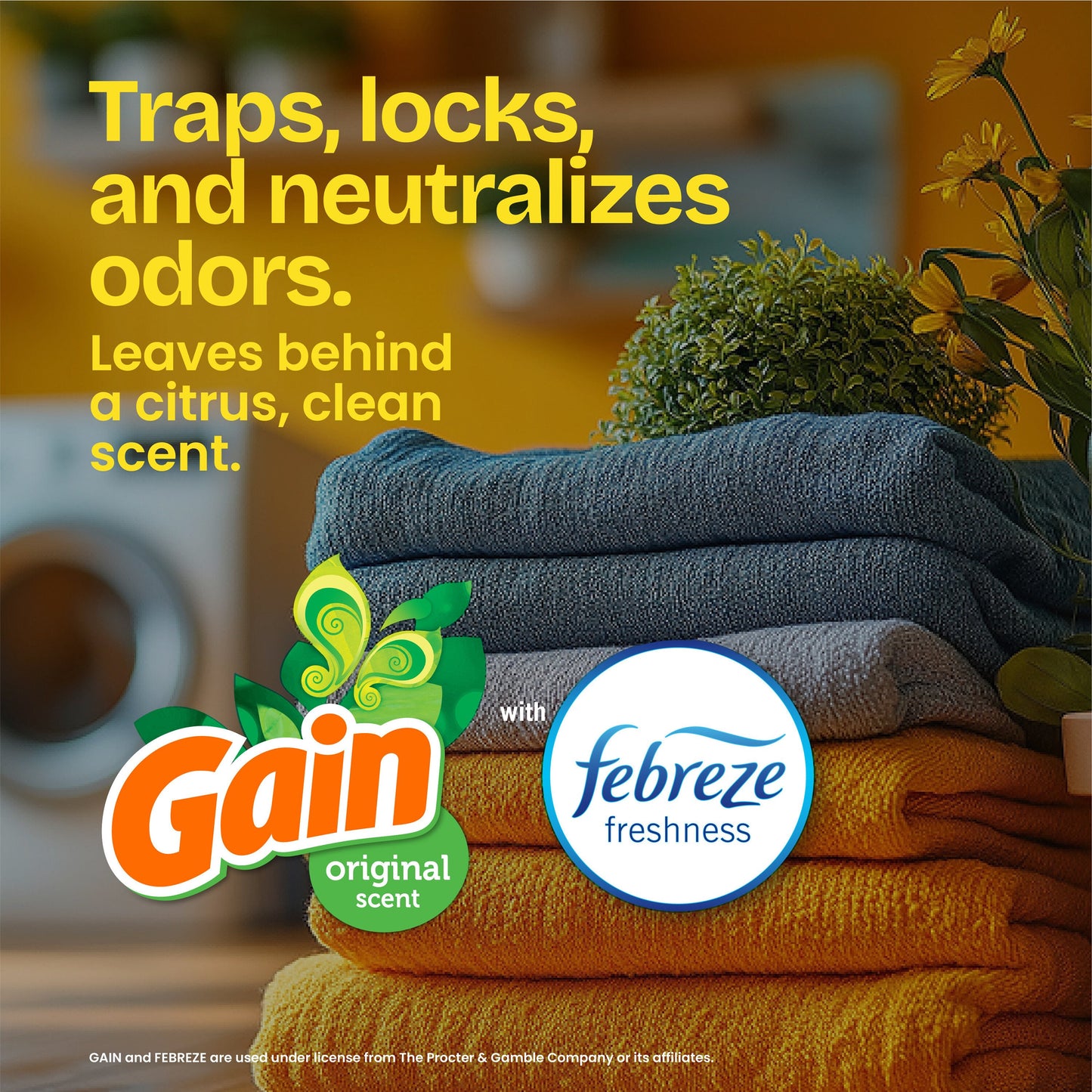 Glad ForceFlex MaxStrength Tall Kitchen Drawstring Trash Bags, 13 Gallon - Gain & Febreze Scent