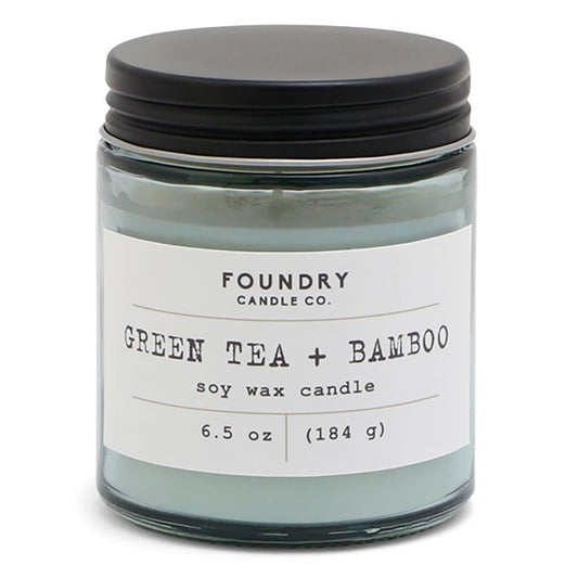 Foundry Candle Co. Green Tea & Bamboo Scented Soy Candle