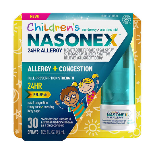 Nasonex Children's Allergy + Congestion 24hr Relief Nasal Spray - 30 Sprays